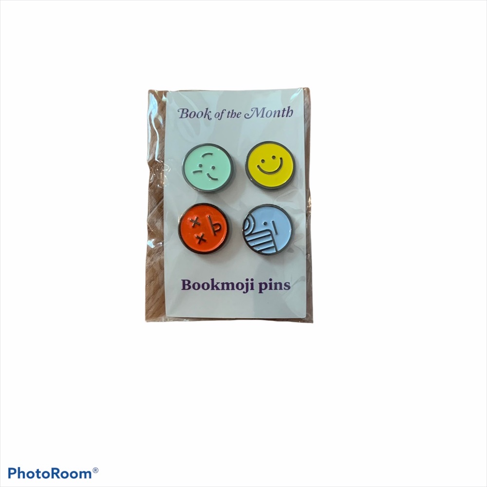 NWT Book of the Month Bookmoji Emoji Enamel Pins